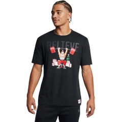 Áo phông Under Armour Chính hãng - Project Rock Red One Believe - Màu Đen | JapanSport 6003011-001