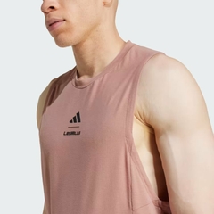 Áo ba lỗ Adidas Nam Chính Hãng - Les Mills Graphic Tank Top - Màu Đất sét | JapanSport JJ1436