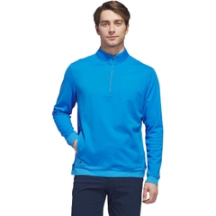 Áo Dài Tay Adidas Nam Chính Hãng - Ultimate365+ Climawarm Brushed Quarter-zip - Màu Xanh | JapanSport KC1119