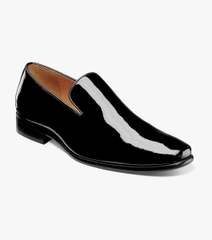 Giày Florsheim Nam Chính Hãng - Postino Plain Toe Slip On - Màu Đen | JapanSport 15178-004