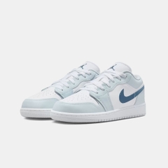 Giày Nike Chính Hãng - Air Jordan 1 Low (GS) - Màu Trắng/Xanh | JapanSport 553560-104