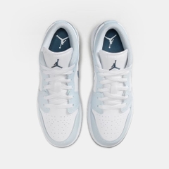 Giày Nike Chính Hãng - Air Jordan 1 Low (GS) - Màu Trắng/Xanh | JapanSport 553560-104