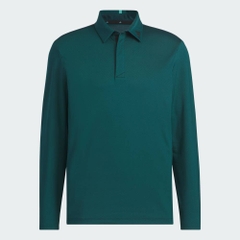 Áo Dài Tay Adidas Nam Chính Hãng - Jacquard Polo Long Sleeve - Màu Xanh | JapanSport JN1237
