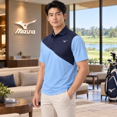 Áo Polo Mizuno Chính Hãng - Golf Wear Global Model - Màu Xanh | JapanSport E2GAB003-28