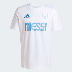Áo Phông Adidas Nam Chính Hãng - Graphic T-shirt featuring Messi - Màu Trắng | JapanSport JJ1418