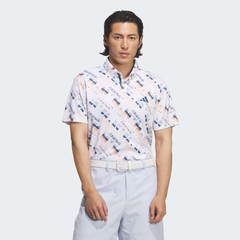 Áo Polo Adidas Nam Chính Hãng - AOP Short-Sleeve - Màu White / Multicolor | JapanSport JZ4363