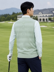 Áo Vest FOOTJOY Chính Hãng - FootJoy Knit Crew Neck Vest - Màu Xanh | JapanSport 38613 FJ-F25-M05