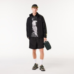 Mũ Lacoste Chính Hãng - Unisex Jockey Cap with Contrast Cutouts - Màu Đen/Vàng | JapanSport RK1486-51-IZ8