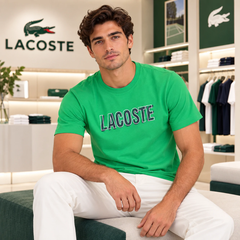 Áo Phông Lacoste nam Chính hãng - Men's Ultra Dry Printed Sport - Màu Xanh  | JapanSport TH8916-51-SIW