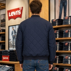 Áo Khoác Levi's Nam Chính Hãng - Men’s Diamond Quilted Bomber Jacket - Màu Navy | JapanSport LM4RP488   NVY