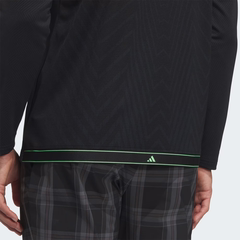 Áo Dài Tay Adidas Nam Chính Hãng - Jacquard Polo Long Sleeve - Màu Đen | JapanSport JN1238