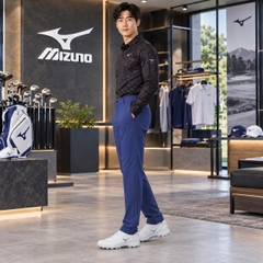 Quần dài Golf Mizuno Nam Chính Hãng - Stretch Tapered Move Pants - Màu xanh | JapanSport E2MFC524-22