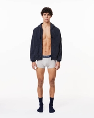 Quần Boxer Lacoste Chính hãng - Trunks 3-Pack - Màu Grey Chine  | JapanSport 5H1300-51 CCA