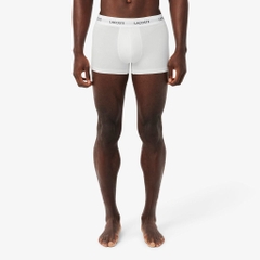 Quần Boxer Lacoste Nam Chính hãng - 3-Pack Trunks Underwear - Màu Đen/Trắng/Xám | JapanSport 5H5150-51-NUA