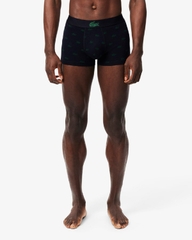 Quần Boxer Lacoste Chính hãng - 3-Pack Crocodile Print Trunks - 3 màu | JapanSport 5h5154-51-I90