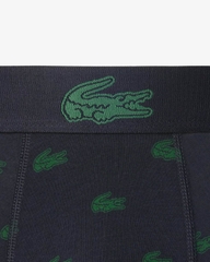 Quần Boxer Lacoste Chính hãng - 3-Pack Crocodile Print Trunks - 3 màu | JapanSport 5h5154-51-I90
