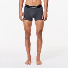 Quần Boxer Lacoste Chính hãng - 3-Pack Stretch Cotton Trunks - Màu Xám | JapanSport 5H7686-51-XB4