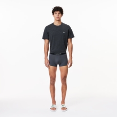 Quần Boxer Lacoste Chính hãng - 3-Pack Stretch Cotton Trunks - Màu Xám | JapanSport 5H7686-51-XB4