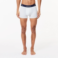 Quần Boxer Lacoste Chính hãng - 3-Pack Microfiber Trunks - Màu Xanh/Trắng/Đỏ | JapanSport 5H9623-51-LAW