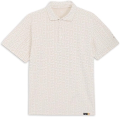 Áo Polo Puma Chính Hãng - Golf FOG Jacquard AOP Polo Shirt - Màu Be | JapanSport 633301-03