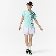 Áo Polo Mizuno Nữ Chính Hãng - Game Shirt - Màu Xanh | JapanSport 62JAC227-20