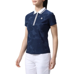 Áo Golf Polo FootJoy Nữ Chính Hãng - Floral Camo Jacquard Short - Màu Camo | Japansport 81941-FJW-S24-S08