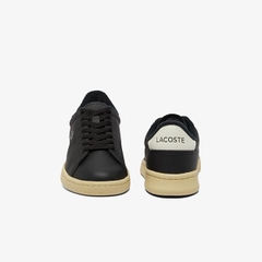 Giày Lacoste Nữ Chính Hãng - Carnaby Set Leather Sneakers - Màu Đen | JapanSport 7-48SFA00173E6