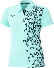 Áo Polo Mizuno Nữ Chính Hãng - Game Shirt - Màu Xanh | JapanSport 62JAC227-20