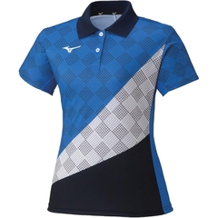 Áo Polo Mizuno Nữ Chính Hãng - Game Shirts - Màu Xanh | JapanSport 62JA1701-22