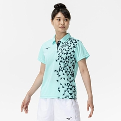 Áo Polo Mizuno Nữ Chính Hãng - Game Shirt - Màu Xanh | JapanSport 62JAC227-20