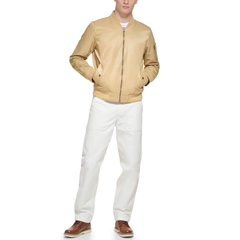Áo Khoác Levi's Chính Hãng - Flight Satin Unfilled Ma-1 Bomber - Màu Vàng | JapanSport LM2RN614-Khk