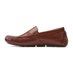 Giày Clark Nam Chính Hãng - Plain mens Driving Style Loafer - Màu Nâu | JapanSport 261-58703