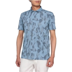 Áo Polo Mizuno Chính Hãng -  Ice Touch Intercool Short Sleeve Shirt - Màu Xanh/Xám | JapanSport E2MAA006-17