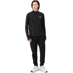 Áo Khoác Puma Nam Chính Hãng - Running Favorite 1/4 Zip - Màu Đen | JapanSport 524508-01