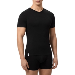 Bộ 3 áo Phông Nam Lacoste Chính Hãng - Chất thun cổ tròn bằng cotton, dáng slim fit - Đen/Trắng | JapanSport TH3374-51-BLG