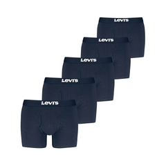 Bộ 5 Quần Boxer Levi's Nam Chính Hãng - 5-pack Boxer Brief Soft Cotton - Màu Navy | JapanSport 701234299002802