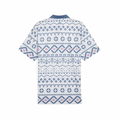 Áo Polo Puma Chính Hãng - Golf FAIR ISLE Printed - Màu Xanh | JapanSport 626836-01