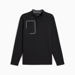 Áo Khoác Golf Puma Chính Hãng - CLOUDSPUN Tech Quarter Zip Golf  - Màu Đen | JapanSport 628855-03