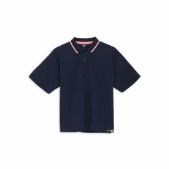 Áo Polo Puma Chính Hãng - Women's short-sleeved ribbed collar golf polo shirt FOG - Màu Navi | JapanSport  633352-02