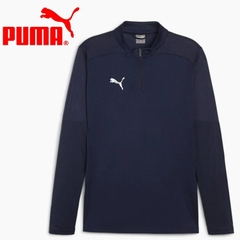 Áo Dài Tay Puma Nam Chính Hãng - teamFINAL Training 1/4 Zip Top - Màu Xanh | JapanSport 659366-06
