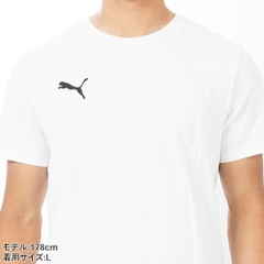 Áo Phông Puma Chính hãng - TEAMGOAL Casual T-Shirt - Màu Trắng | JapanSport 659376-04