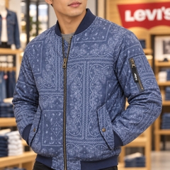 Áo Khoác Levi's Chính Hãng -  Levi's Mens Ma-1 Flight Varsity Jacket -Faded Blue Bandana  | JapanSport    LM2RN192-fbc