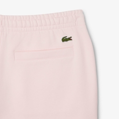Quần Short Lacoste Chính hãng - Printed Cotton Fleece Shorts - Màu Hồng | JapanSport GH0990-51-T03