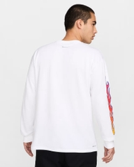 Áo Khoác Nike Chính Hãng - Long-Sleeve T-Shirt - Màu Trắng | JapanSport IB7539-100