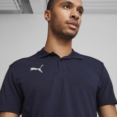 Bộ thể thao Puma Chính Hãng - Quần short + áo polo teamFINAL - Màu Navy | JapanSport 659333-659339-06