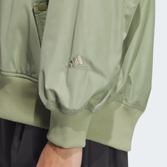 Áo Khoác Adidas Nữ Chính Hãng - College Loose Fit Bomber Jacket - Xanh | JapanSport JG3789