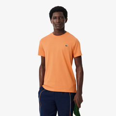 Áo Phông Lacoste nam Chính hãng - Ultra Dry Crocodile Graphic Sport T-Shirt - Màu Cam  | JapanSport TH0003-51-4AD