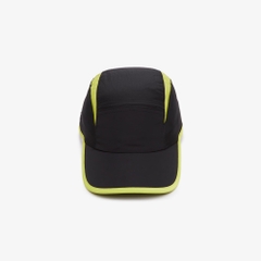 Mũ Lacoste Chính Hãng - Unisex Jockey Cap with Contrast Cutouts - Màu Đen/Vàng | JapanSport RK1486-51-IZ8