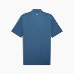 Áo Polo Puma Chính Hãng - Fair Isle Trim Polo Blue Horizon - Màu Xanh | JapanSport 627640-02