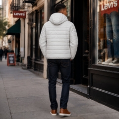 Áo Khoác Levi's Chính Hãng - Levis Men Double Pocket Stretch Quilted Down Jacket - Màu Trắng | JapanSport LM2RU419-ICE